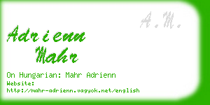 adrienn mahr business card